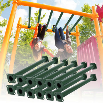12 Pcs 16.5" Green Outdoor Monkey Bars for Playground
