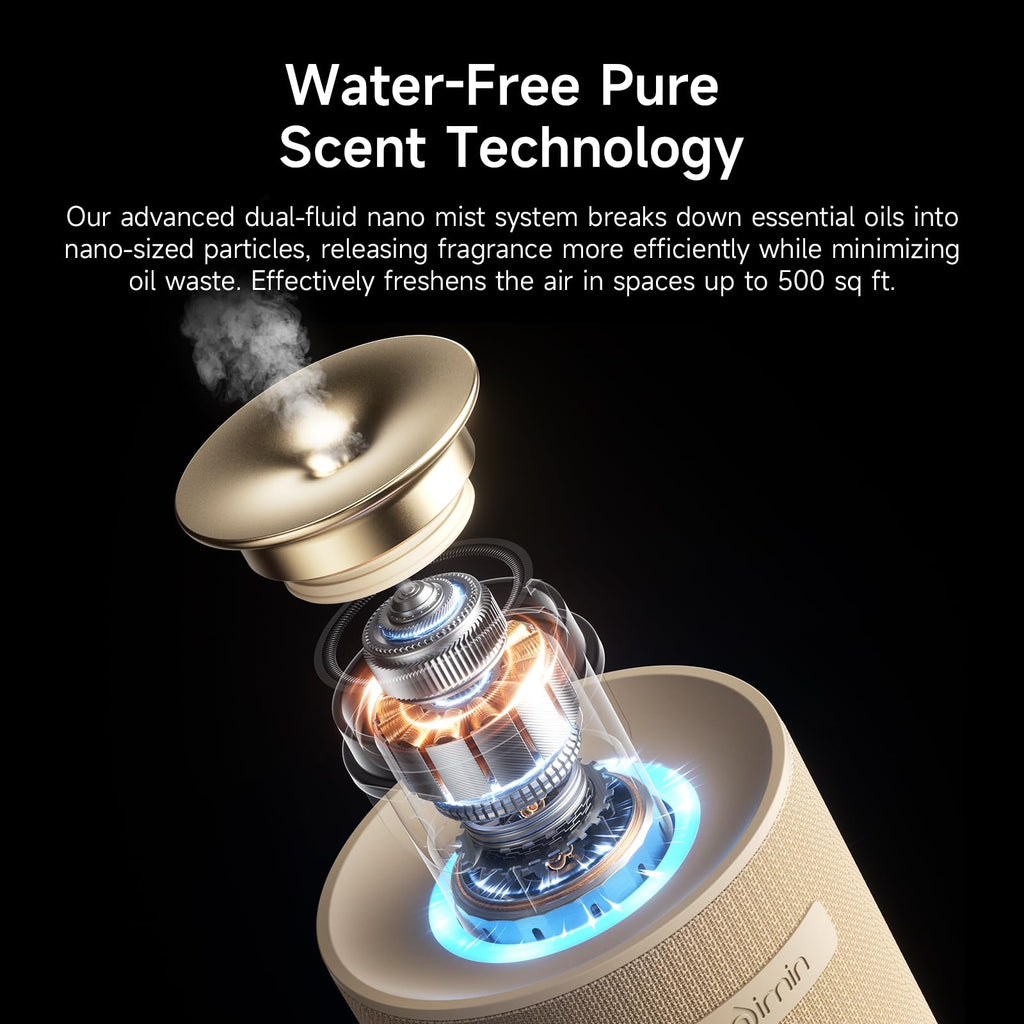 Waterless Essential Oil Diffuser & Car, Cordless Portable Diffuser