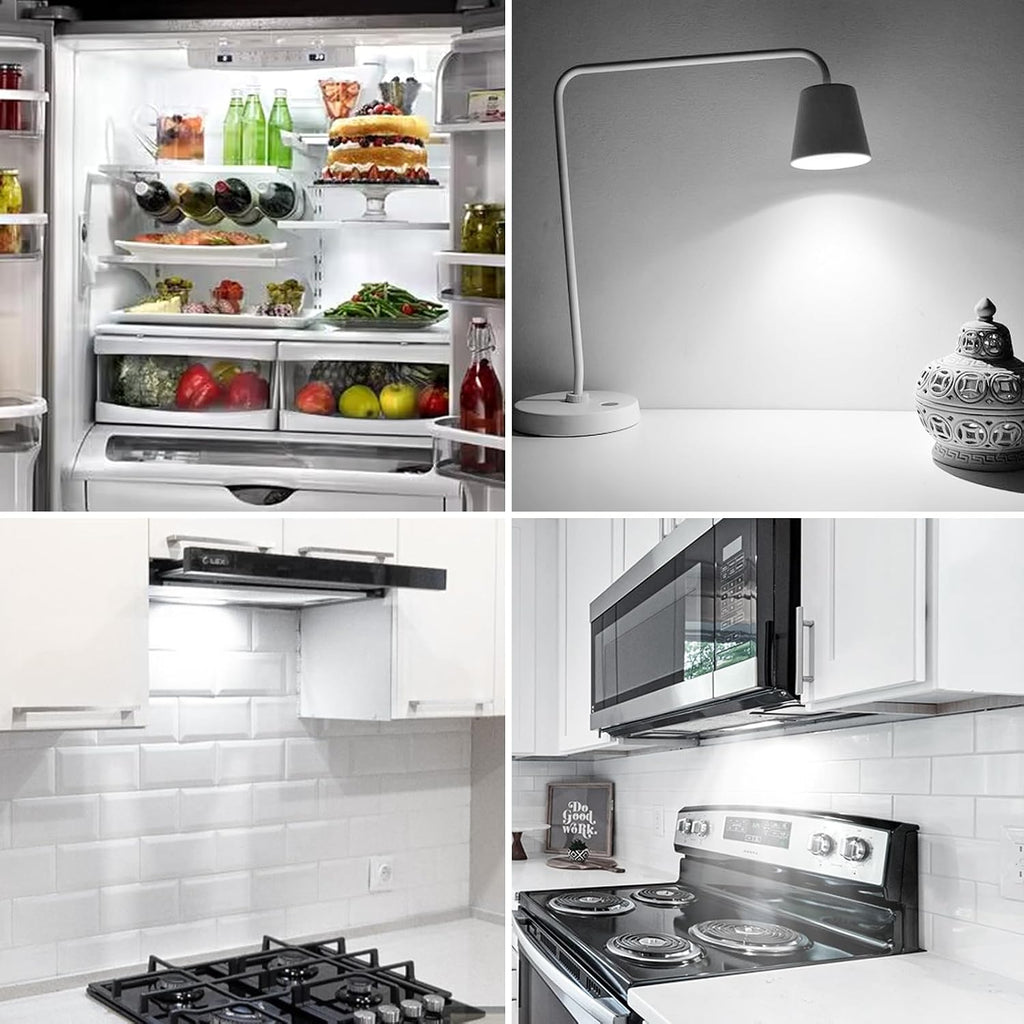 E17 LED Bulb Dimmable, 5W Microwave Oven Bulb, Daylight White 6000K, 40W Halogen Bulb Replacement for Microwave, Over
