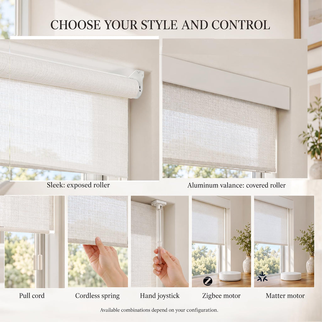 Motorized Blackout Roller Shades, Custom Size