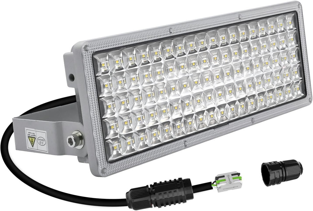 100W LED Flood Lights Outdoor 14000LM Arena Lights 6500K Stadium Lights IP67 Waterproof Exterior Parking Lot Light
