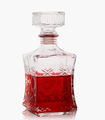 Whiskey Decanter, 24oz Liquor Decanter with Airtight Glass Stopper