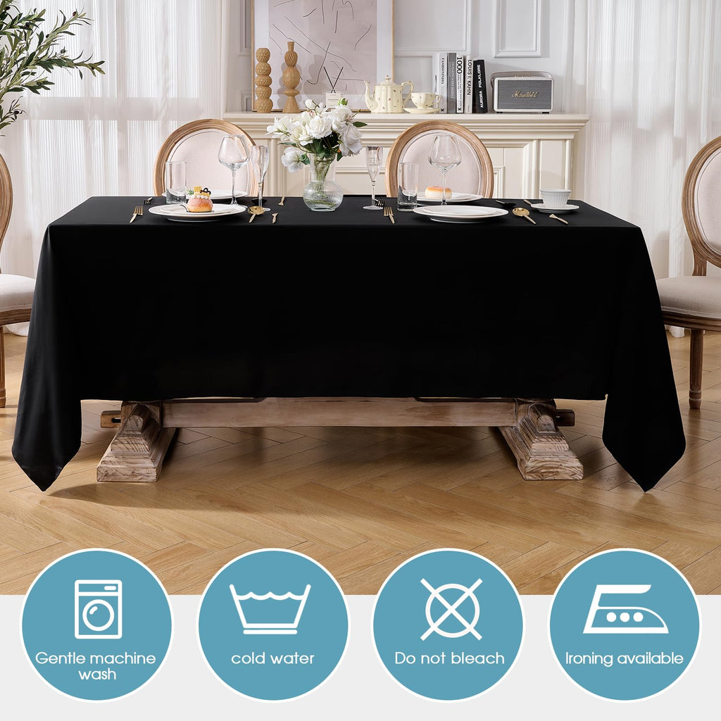 Everyday Series Rectangle Tablecloth 60" x 102" 10 Pack Black