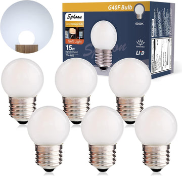 Led Low Watt Light Bulbs 1.5W Equal 15 watt 6000k Frosted