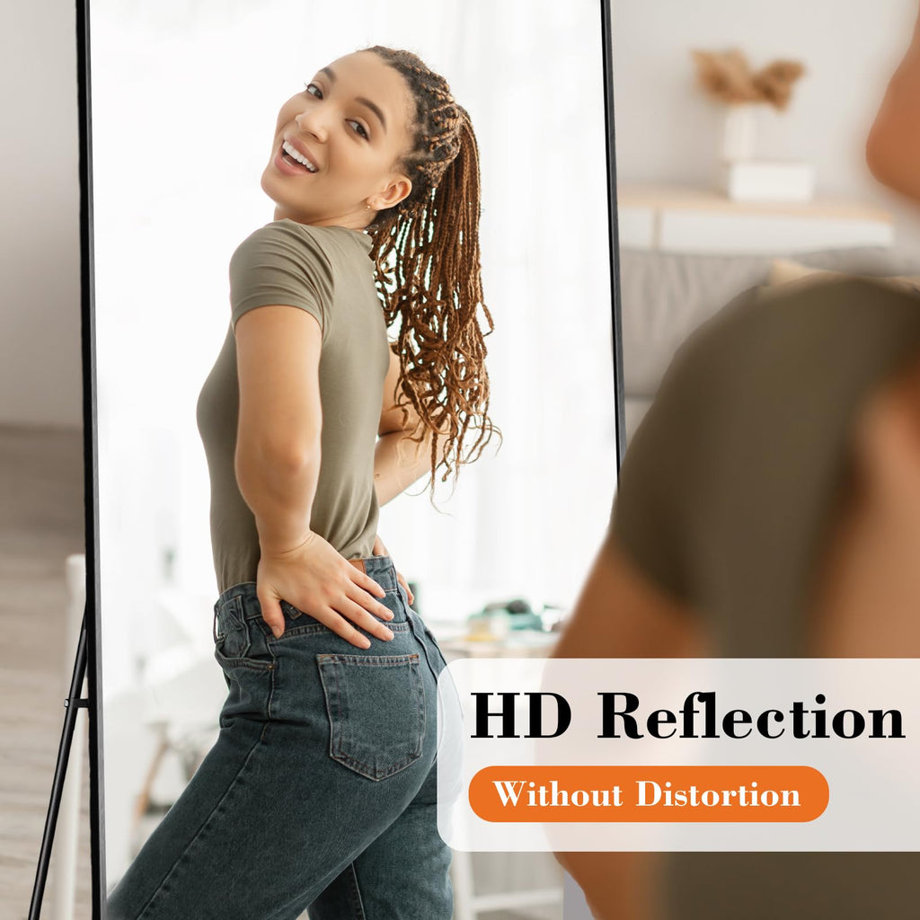 21"x64" Mirror Full Length, Upgraded Body Wall Mirrors