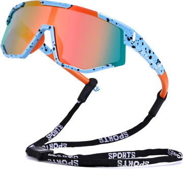 Kids Baseball Sunglasses Polarized Youth Baseball Sunglasses Unbreakable Sports Sun Glasses for Boys Girls
