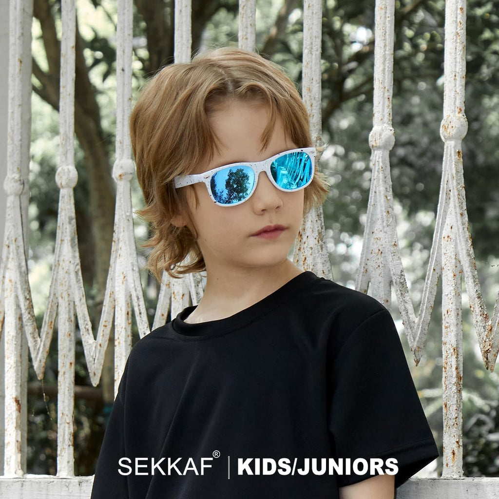 Kids Polarized Sunglasses for Boys Girls,Retro Toddler Sun Glasses UV Protection Shades
