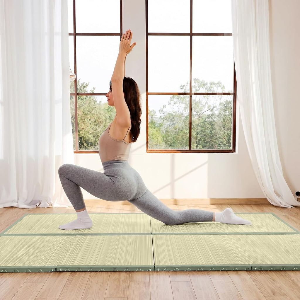 Japanese Tatami Mat, Foldable Floor Sleeping Pad Futon Mattress
