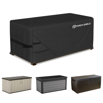 Patio Deck Box Storage Cover 50 x 25 x24 inch, Black