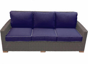 Sanibel Teak Sofa, Navy