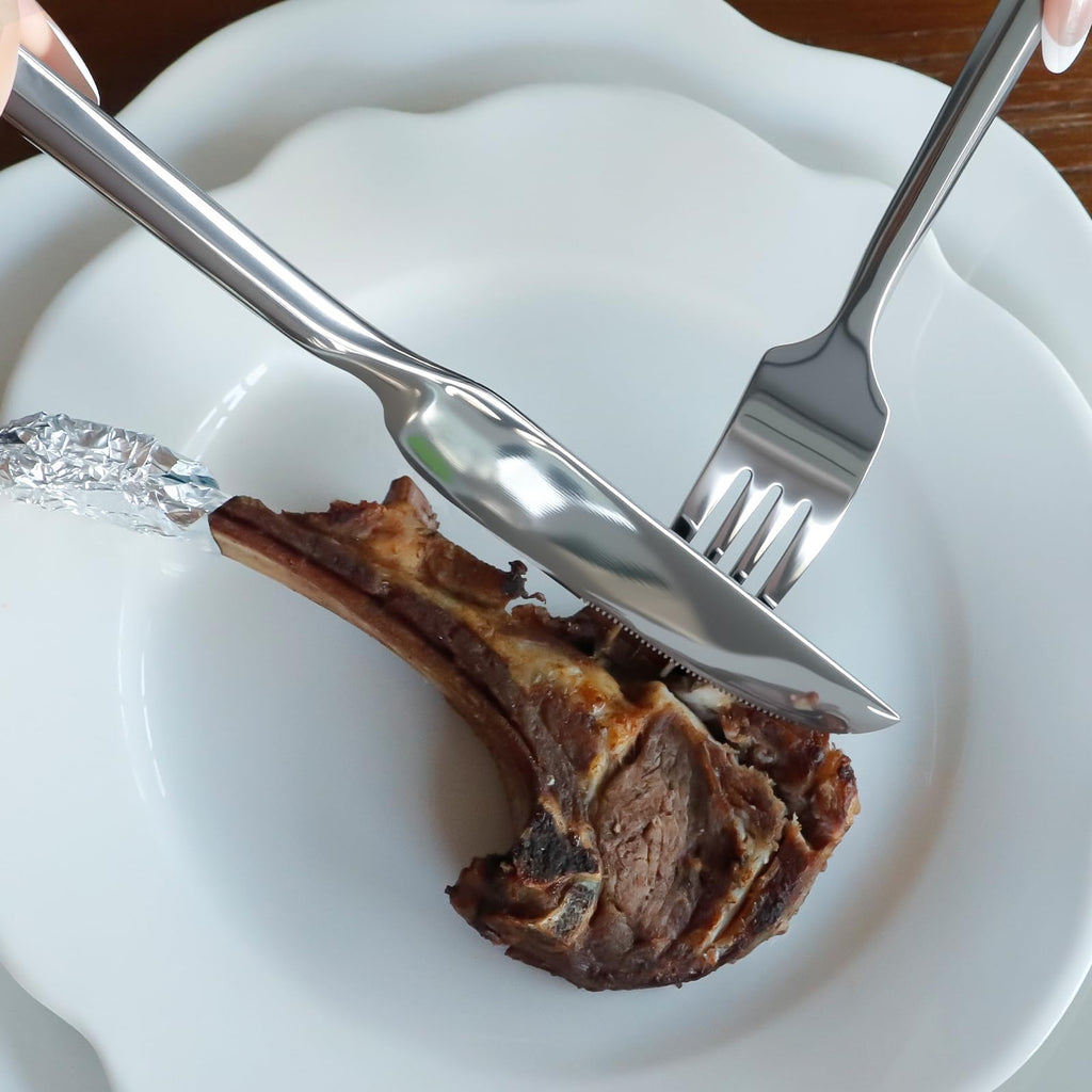 Silverware Set with Hexagon Handle 20 Piece Service for 4
