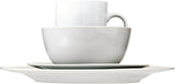 16-Piece Porcelain Dinnerware Set, Microwave and Dishwasher Safe, Service for 4, Plates, Bowls and Mugs, White