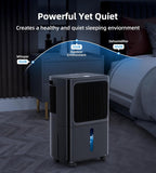2500 Sq.Ft Dehumidifiers for Home with Drain Hose Max 34 Pints, Dehumidifier for Basement, Bathroom, Bedroom