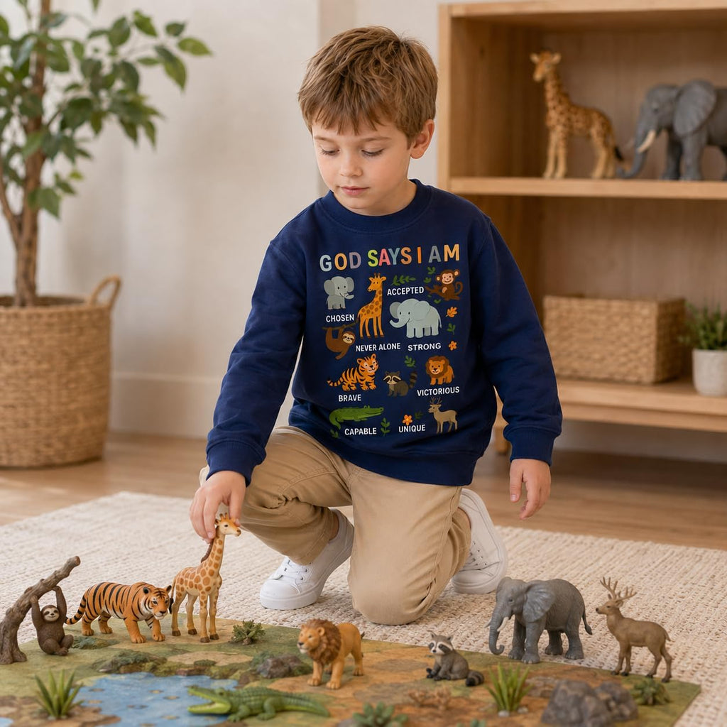 Boys Cotton Crewneck Sweatshirt Shirts