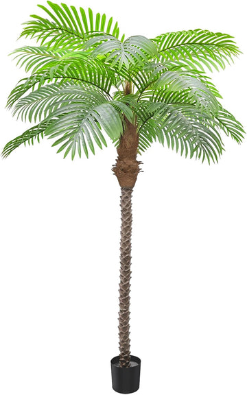 Artificial Palm Tree 8.5ft Tall Trees Plants 20Leaves Outdoor Palm Trees for Outside Patio Trees for DecorIncreased