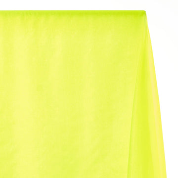 Sparkle Crystal Sheer Organza Fabric Shiny for Fashion, Crafts, Decorations 60 (Neon Green, 1 Yard)