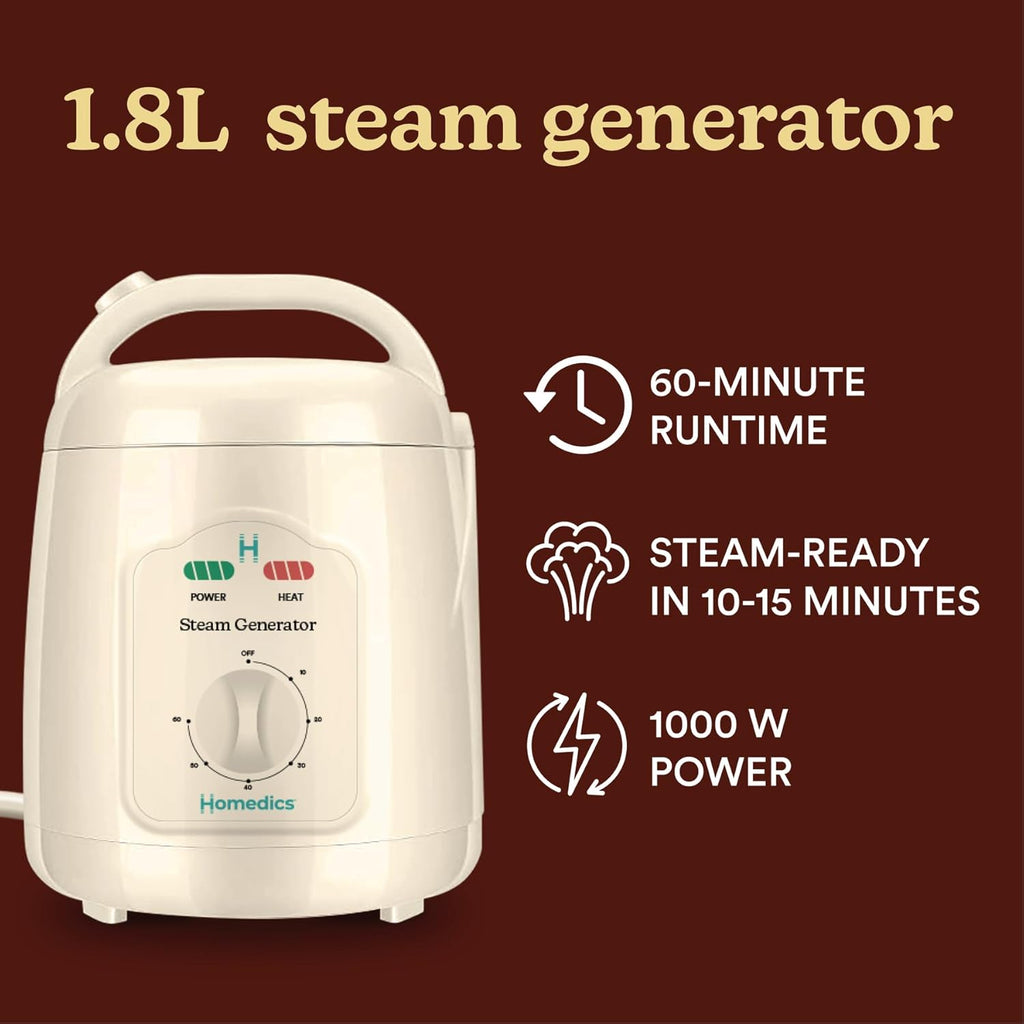 Homedics Portable Sauna - Collapsible Personal Steam Sauna for Stress Relief & Muscle Relaxation, Fast 1-Min Setup