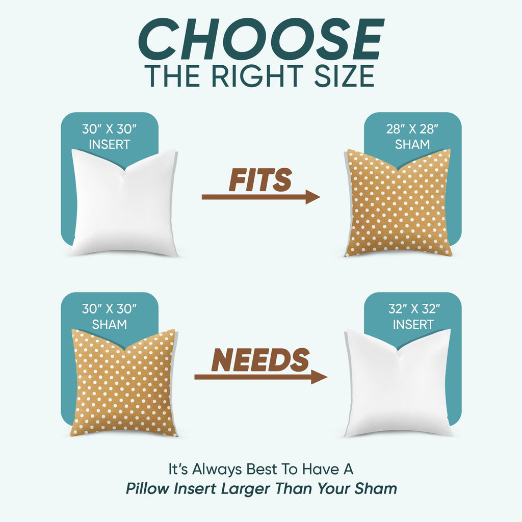 Synthetic Down Pillow Insert 30x30 in - Karate Chop Pillow