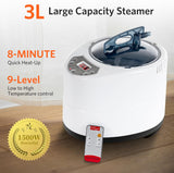 Sauna Box, Portable Steam Tent for Home Detox and Relaxation, Includes 3L Steamer, Remote Controller, Folding Chair