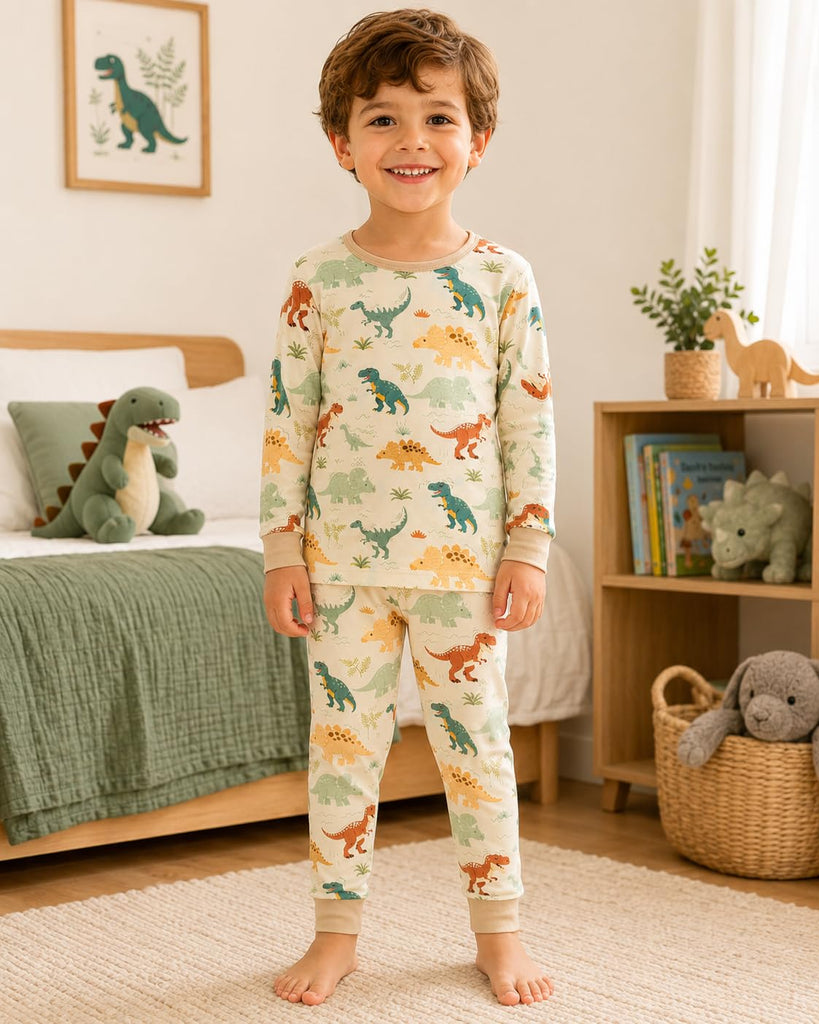 Toddler Kids Bamboo Viscose Pajamas Set, Long Sleeve 2 Piece