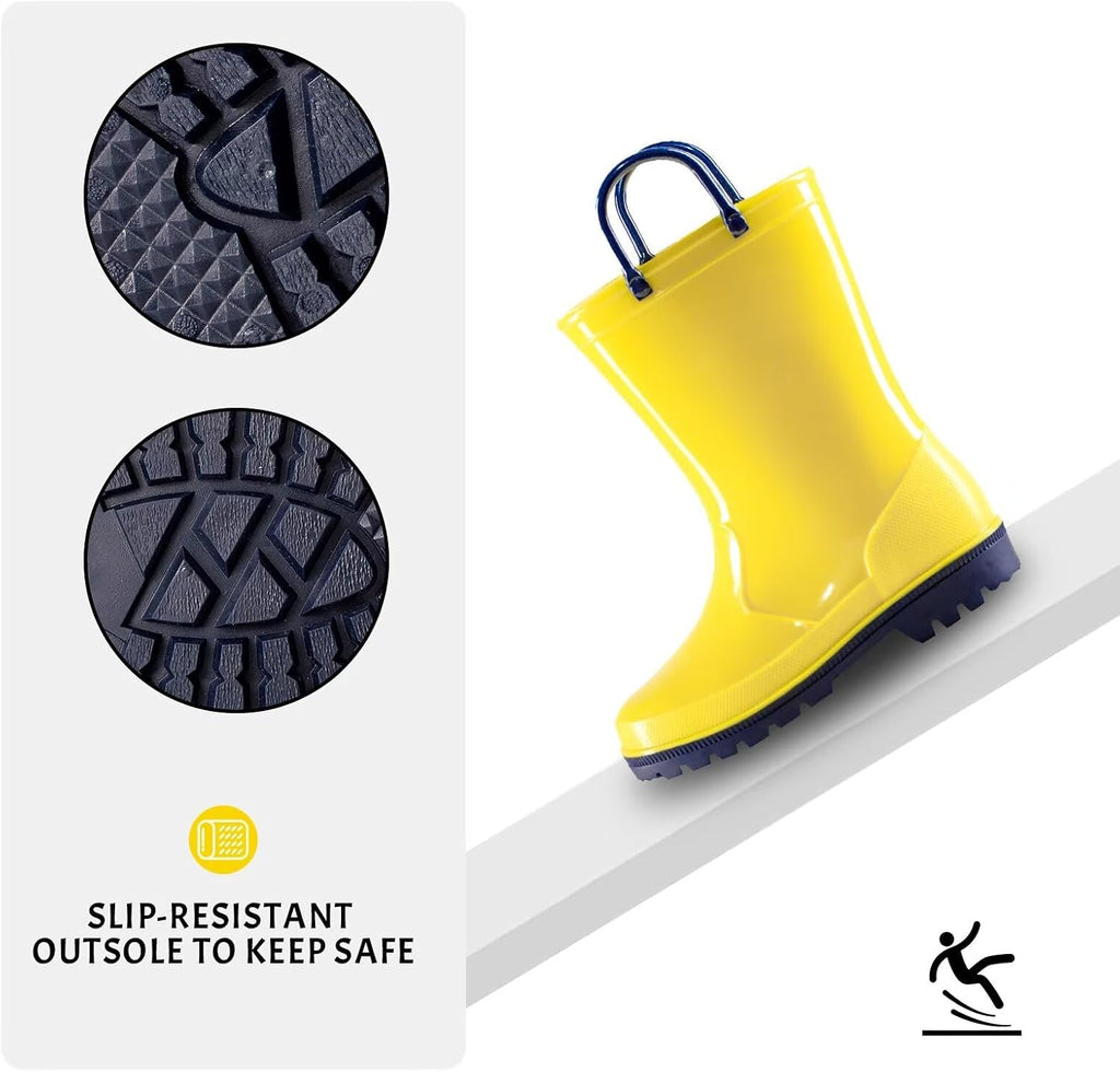 Kids Toddler Waterproof Rain Boots