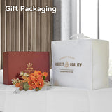 Organic 75% Down Fiber Comforter Oversize Queen,850+FP,1200TC,Extra Fluffy,Hotel Style,Luxury Ultra 