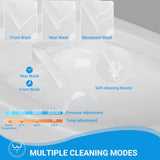 Smart Toilet with ADA Height, Bidet Built-In, Auto-Sensing Flip Lid, Off-Seat Auto Flush, Foot-Sensor