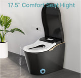 Modern Smart Toilet With Bidet, Auto Open Close, Heated Seat, Automatic Flush, Foam Shield, Warm Water And Dryer