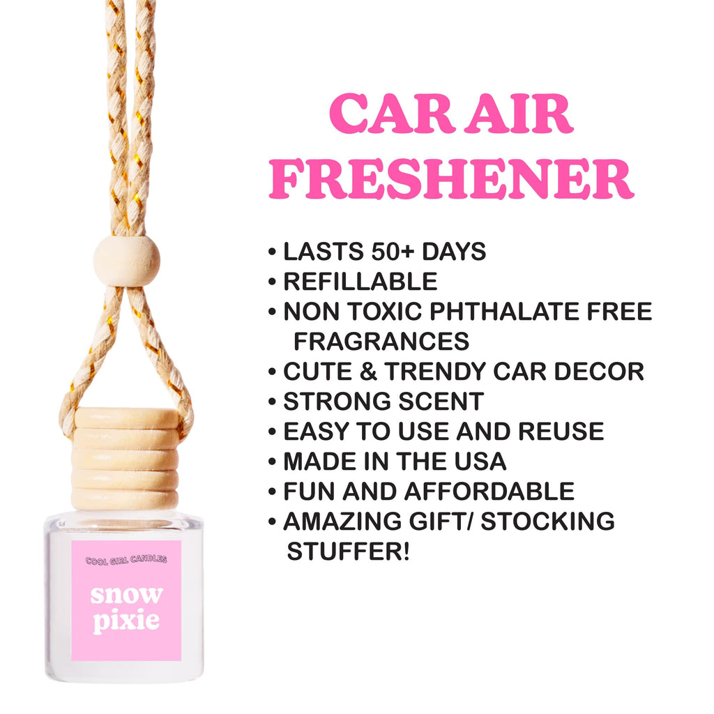 Sparkling Pine Tree Car Hanging Fragrance Oil Diffuser for Essential Oils, Automobile Aromatherapy, Long Lasting Car