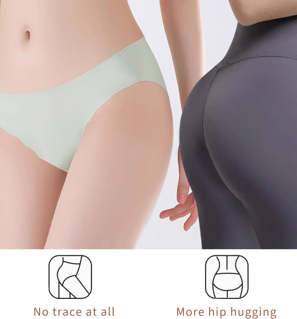 Teen Girls Seamless Underwear Tagless Soft Panties Full Coverage