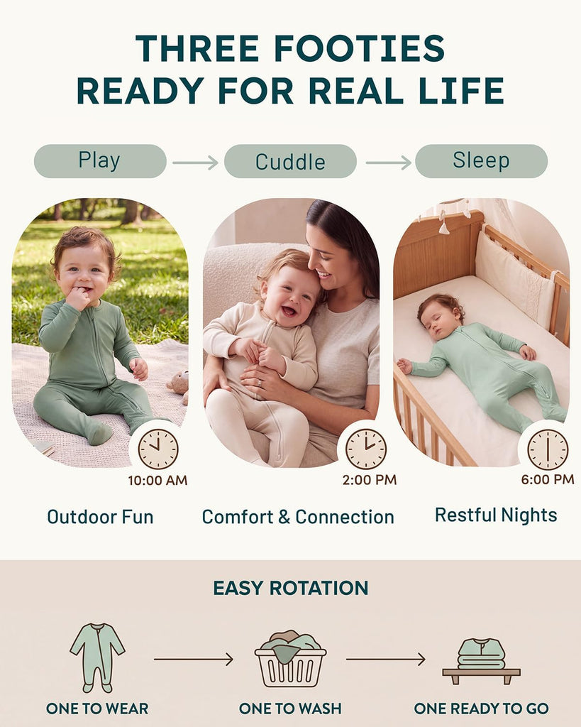 Viscose Bamboo Baby Pajamas Sleepers For Boy Girl Clothes