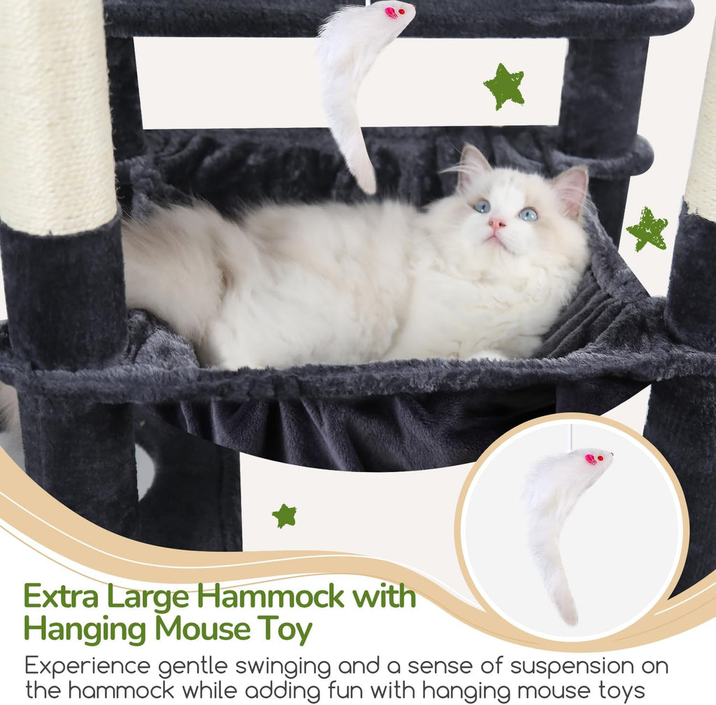 Pro Heavy Duty Cat Tree Tower for Indoor Cats Large Adult
