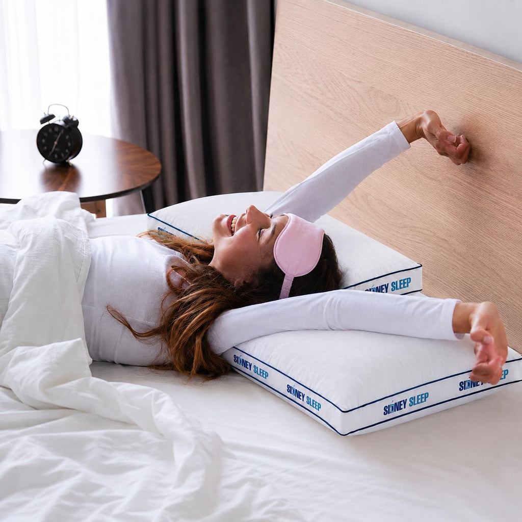 Queen Bed Pillows Set of 2, Premium Down Alternative Pillows for Sleeping, Hotel Quality Medium Plush, Breathable