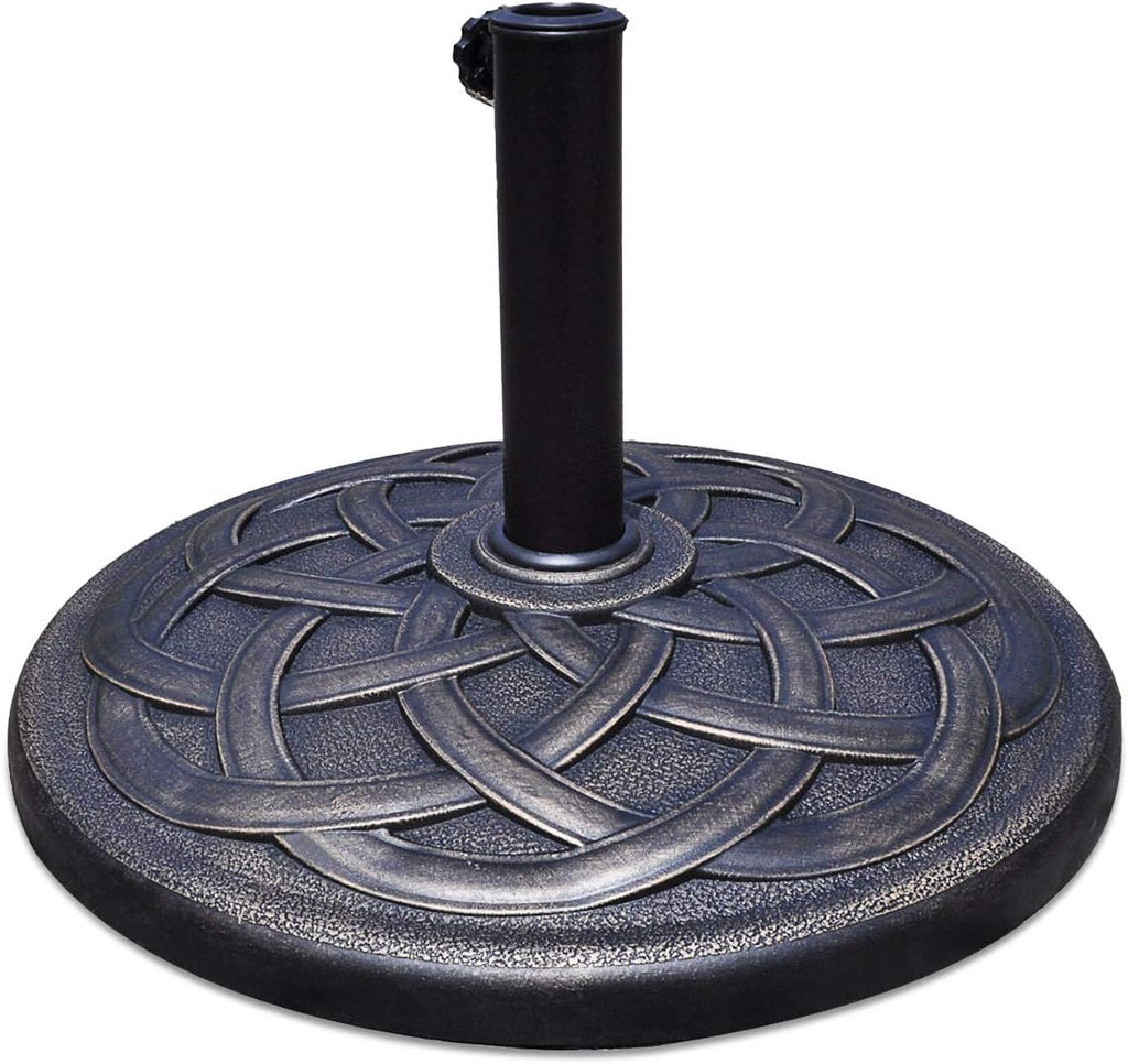 43lbs Patio Market Umbrella Base, Heavy Duty Outdoor Stand
