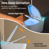 Vipbear Smart Toilet with Bidet Built in, Heated Seat, 4 Cleaning Modes, Child Mode, Warm Dryer & LED Display