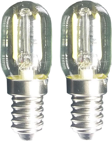 Led Filament Light 1.5w T22 E17 Base Microwave Bulb Daylight 125v 20w Equivalent Incandescent Lamps for Refrigerator