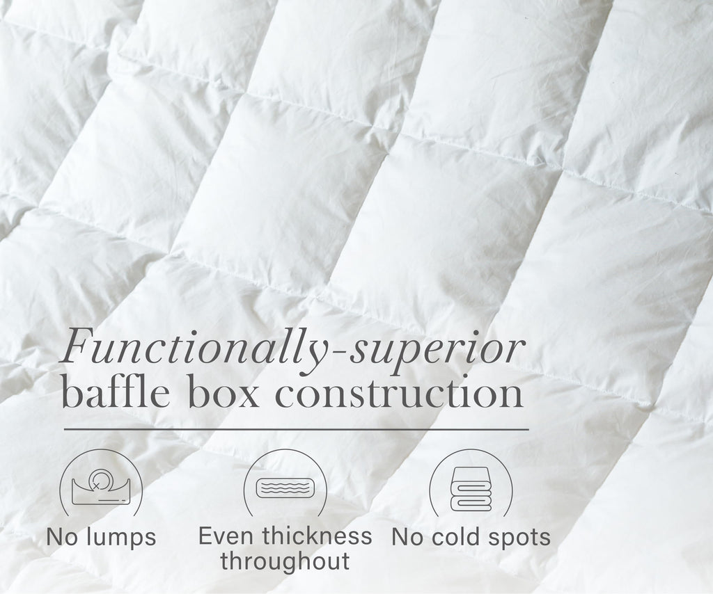 Ultra Luxury White Comforter - Super Soft & Fluffy, 46 OZ Fill Weight, 650+ Fill Power, Breathable 100% Pure Egyptian