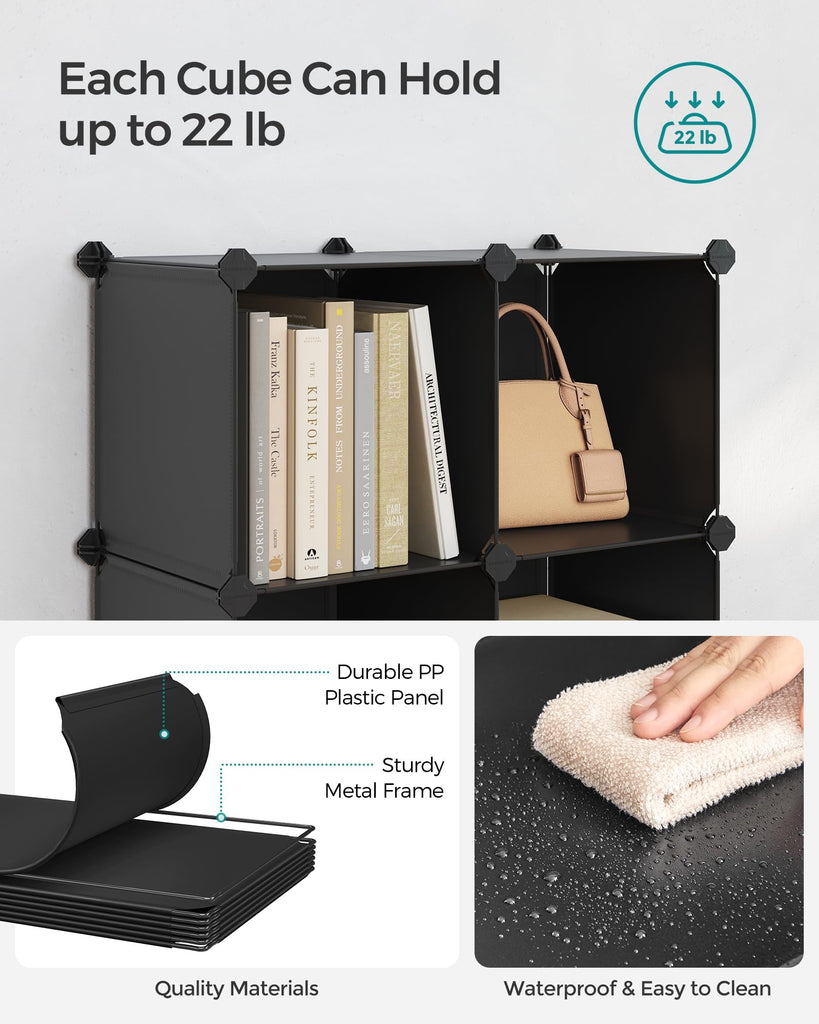 6 Cube Storage Organizer, DIY Closet Shelf