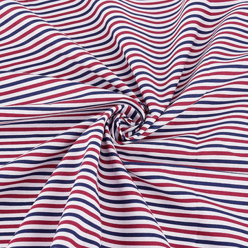57 inch x 1 Yard Cotton Stripe Fabric Red/White/Blue