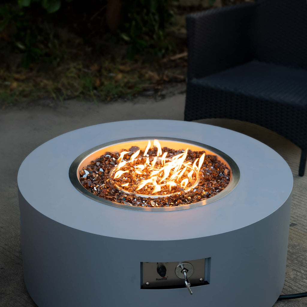 24 Inch Round Fire Pit Burner Ring for Natural Gas & Propane
