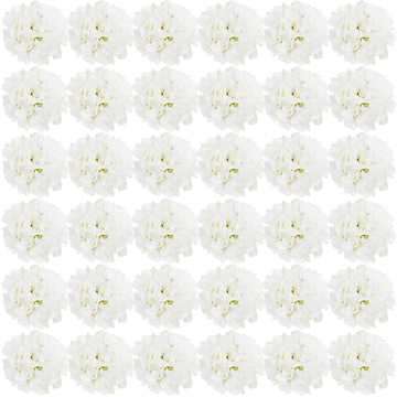 White Artificial Bulk with Stems 64 Pcs