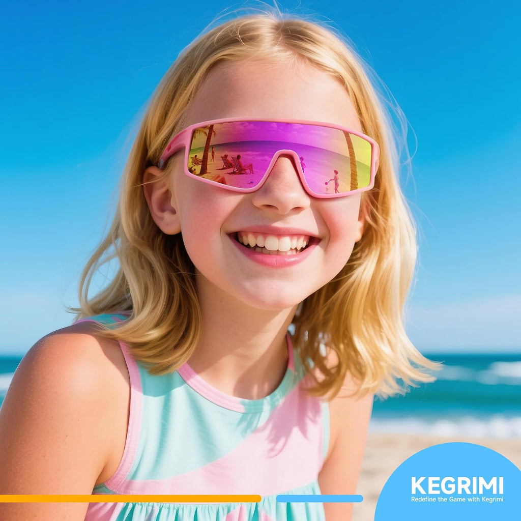 Kids Polarized Sunglasses Youth Baseball Sun Glasses for Boys Girls