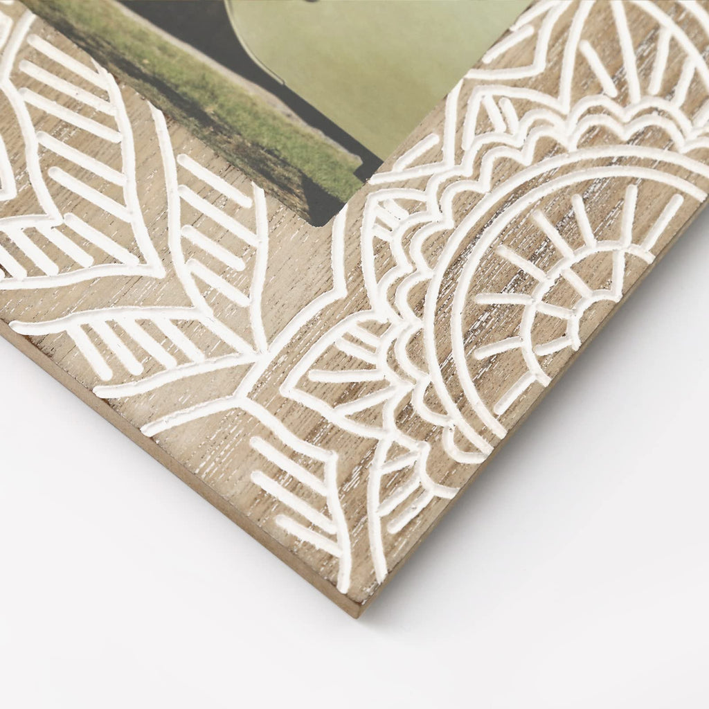 4x6 Boho Picture Frame, 2 Pack Farmhouse Wedding Art Photo Frames