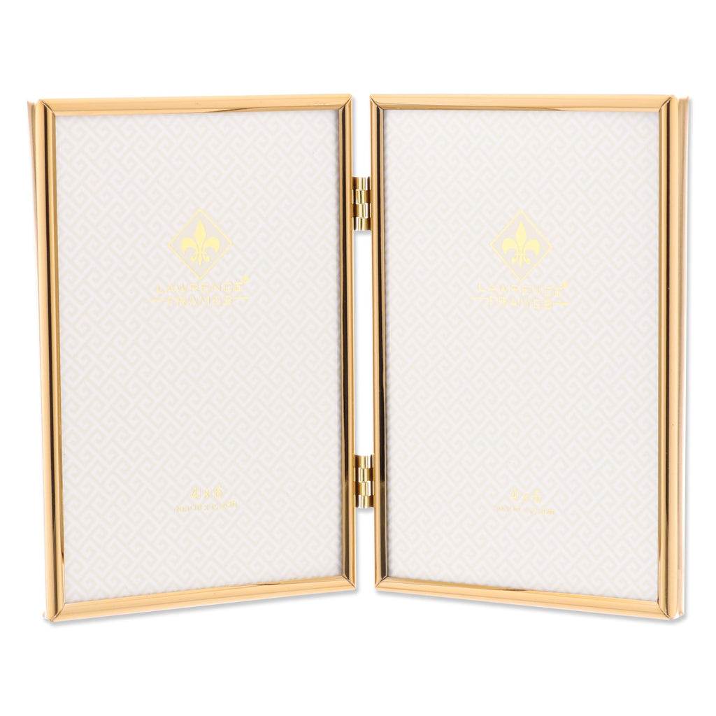 Metal Frame, Simply, Gold, 4x6 Double