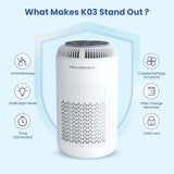 H13 True HEPA Air Purifiers for Home Large Room up to 1350 ft² with Aromatherapy, Air Cleaner for Pe
