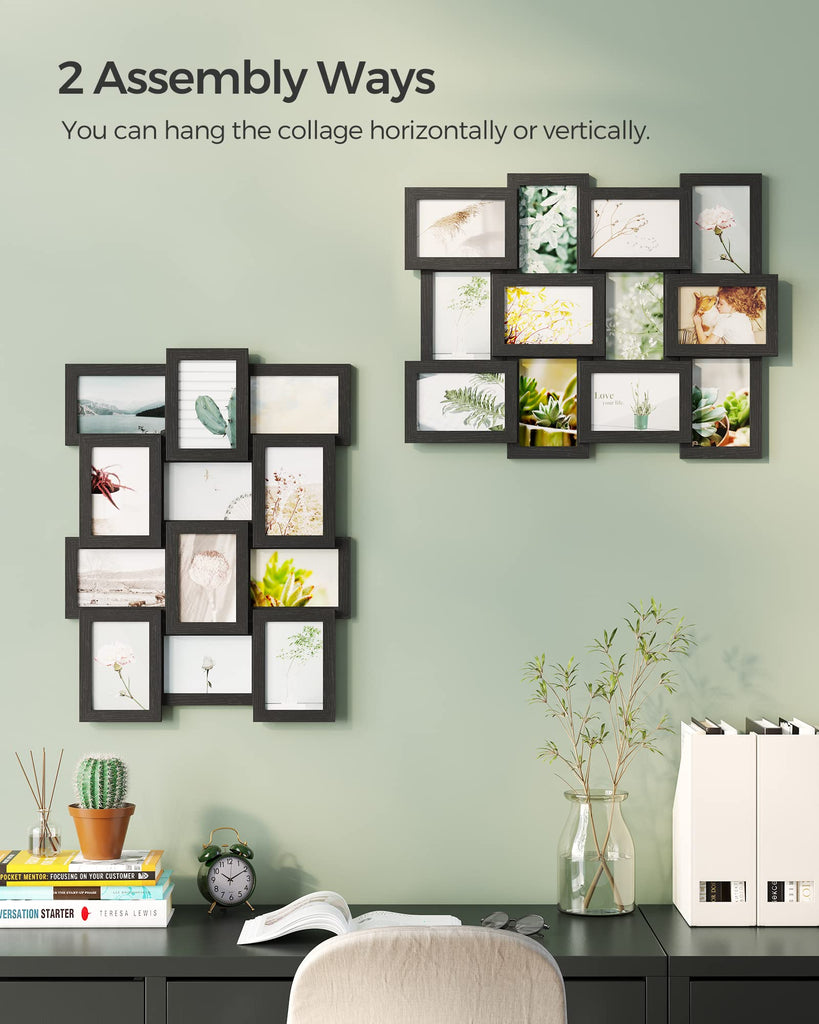 Collage Picture Frames, 4 x 6 for Wall Decor, Set of 12