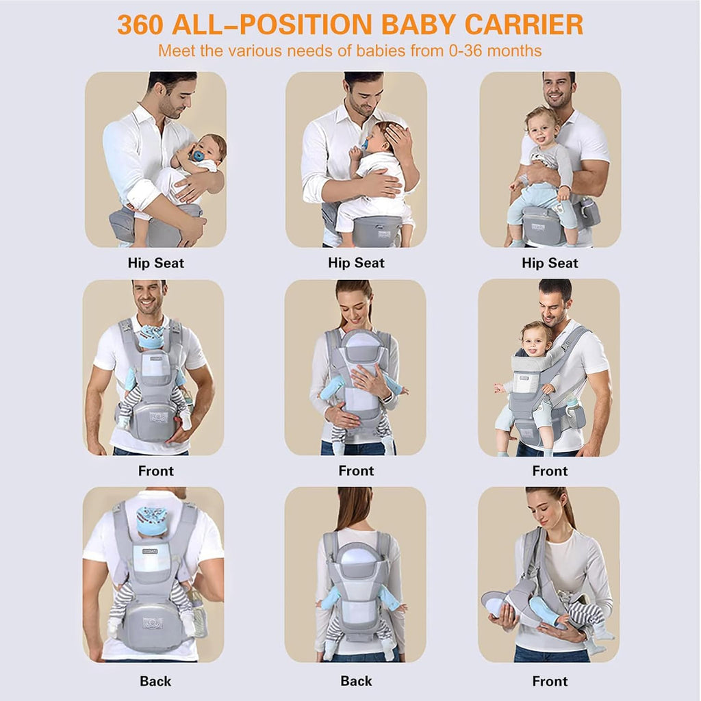 Carrier Ergonomic Infant Carrier, Baby Hip Seat for 7-33lbs