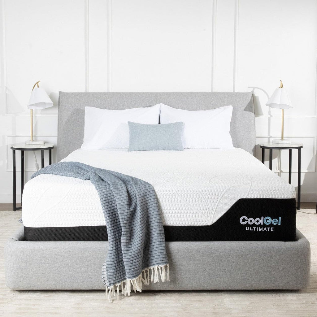 12 Inch Queen Mattress, Cooling Gel Memory Foam Mattress in a Box, Medium Firm Support & Pressure Relief, Fiberglass