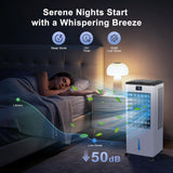 Portable Air Conditioners, 4-IN-1 Evaporative Air Cooler, Portable AC Unit w/ 4 Modes & 3 Speeds