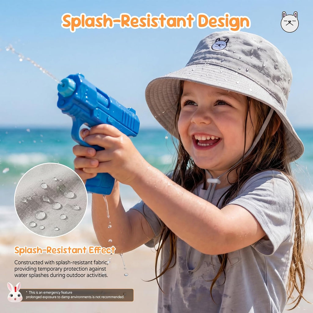 Baby Sun Hat UPF 50+ Animal Pattern Toddler Bucket Hat for Boys Girl
